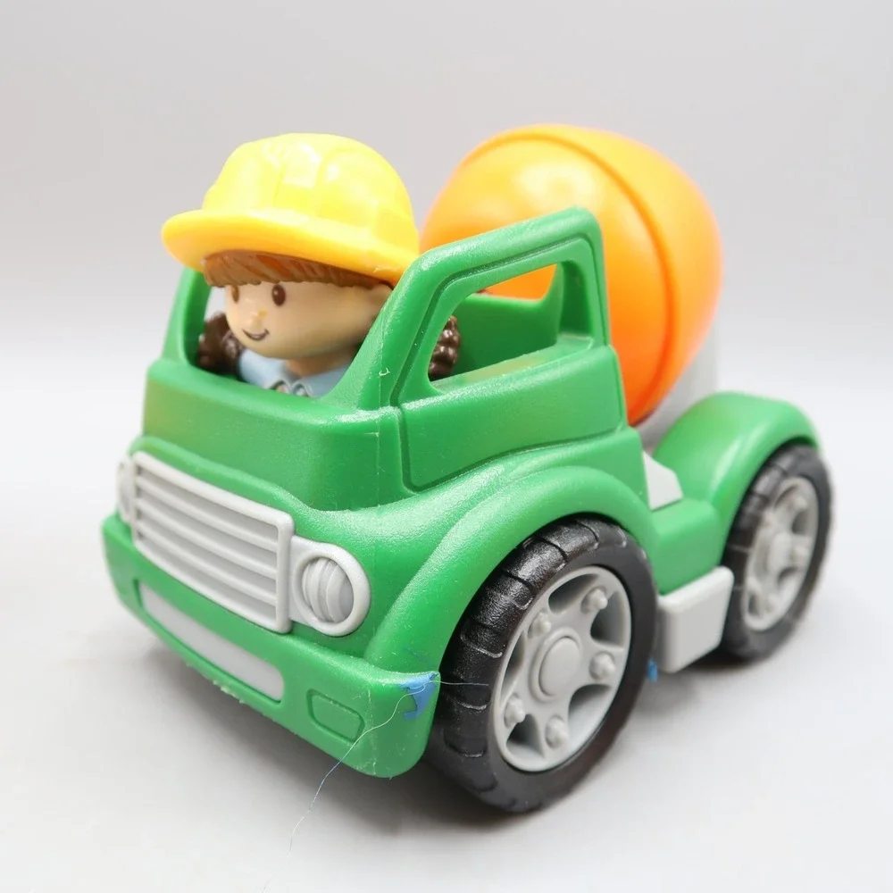 Fisher Price Little People Construction Lot  Dump Loader Cement Truck Figure lot